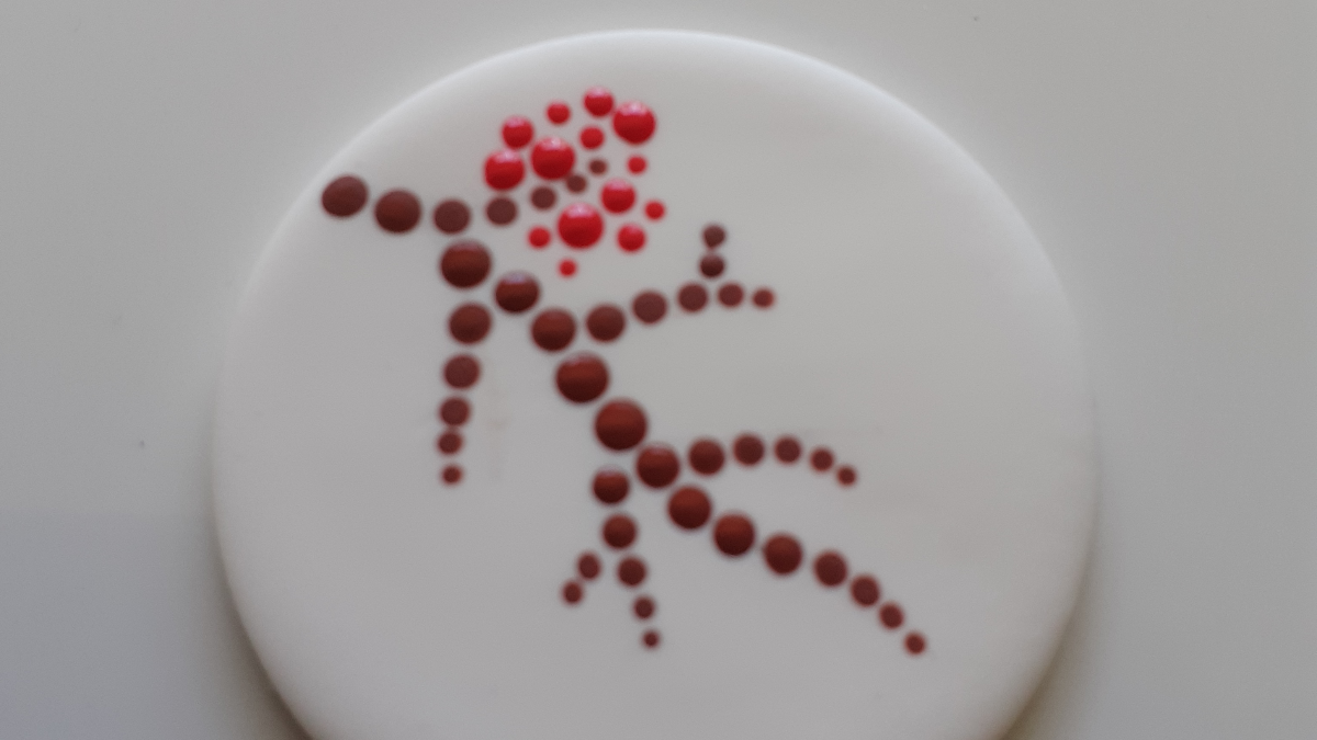 DIY Polymer clay pendant and flower design dotting tool technique : Step 8