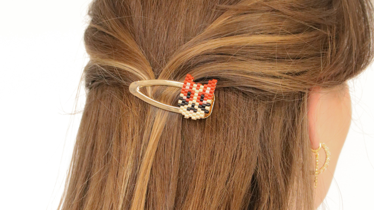 Weaving pattern Brick Stitch Child with beads Hama Mini