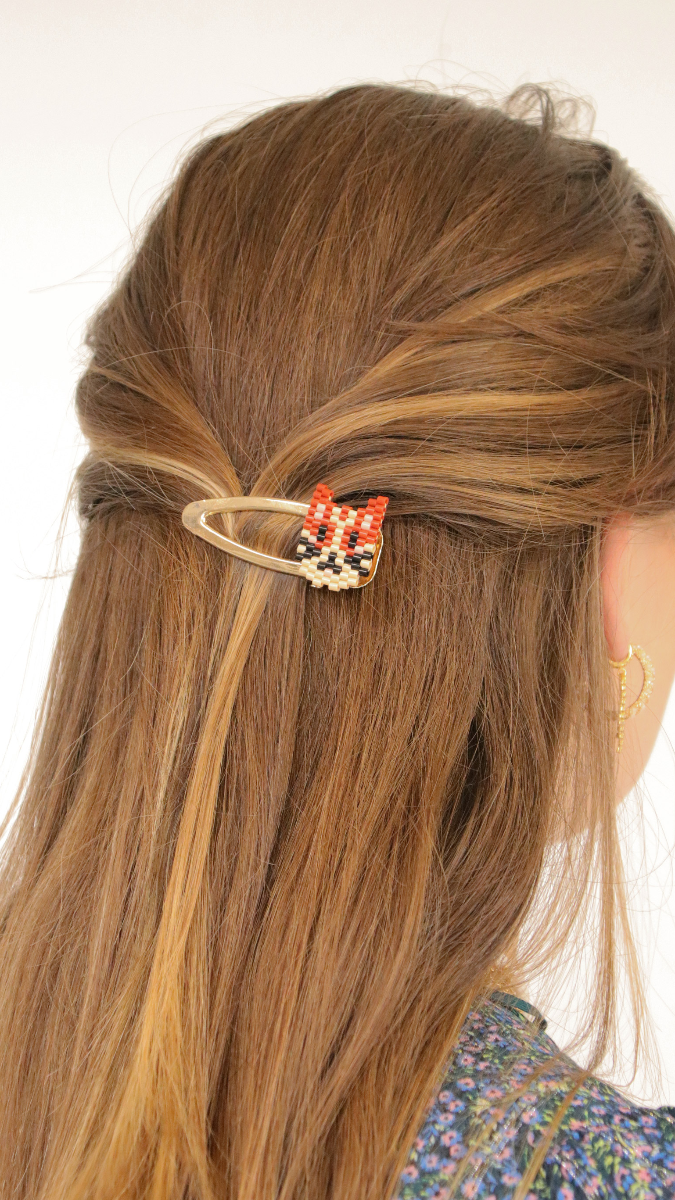 Weaving pattern Brick Stitch Child with beads Hama Mini