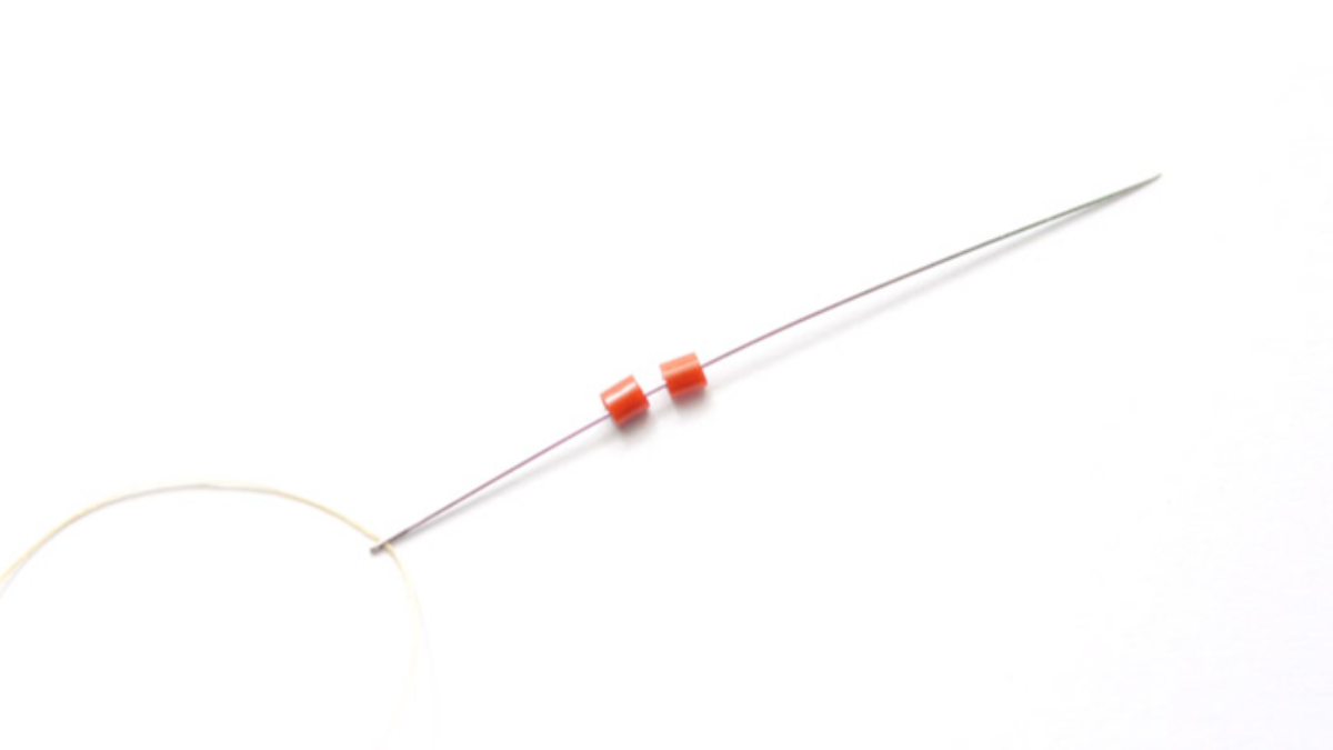 Weaving pattern Brick Stitch Child with beads Hama Mini : Step 1