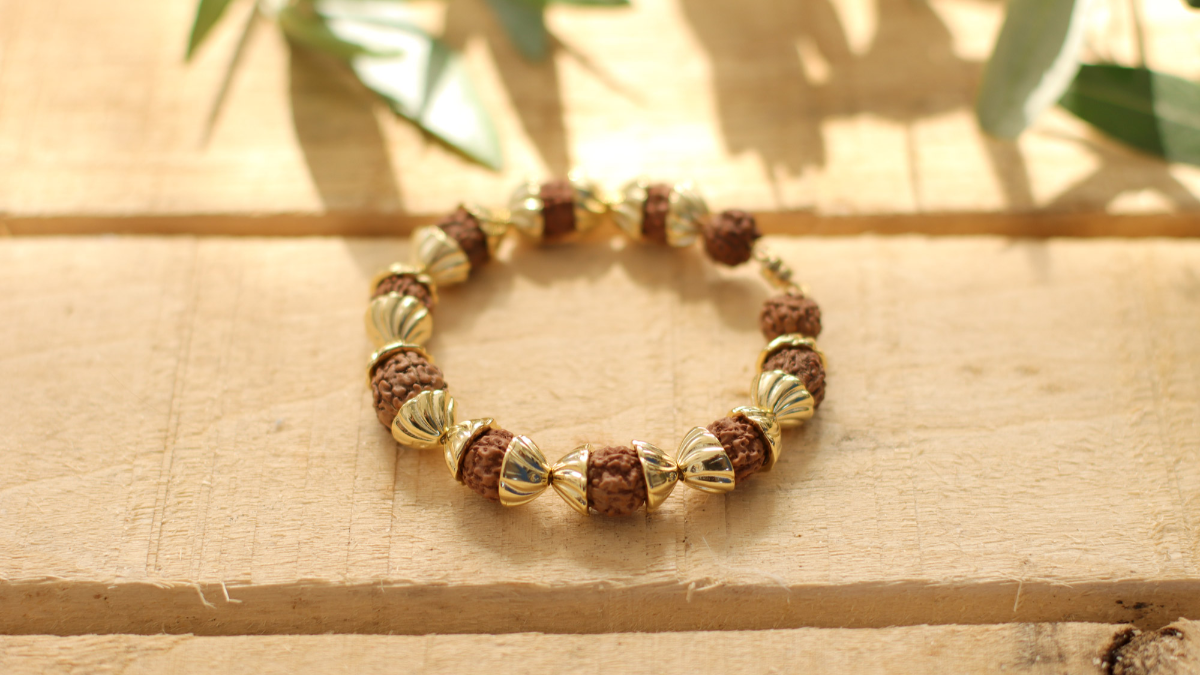 DIY Rudraksha bead bracelet or Shiva's tears