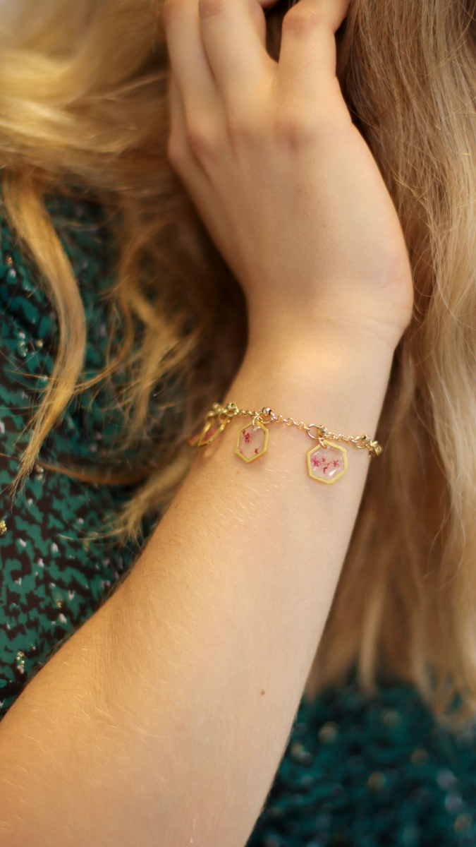 Schema  Bracelet Charm Resin holiday memories