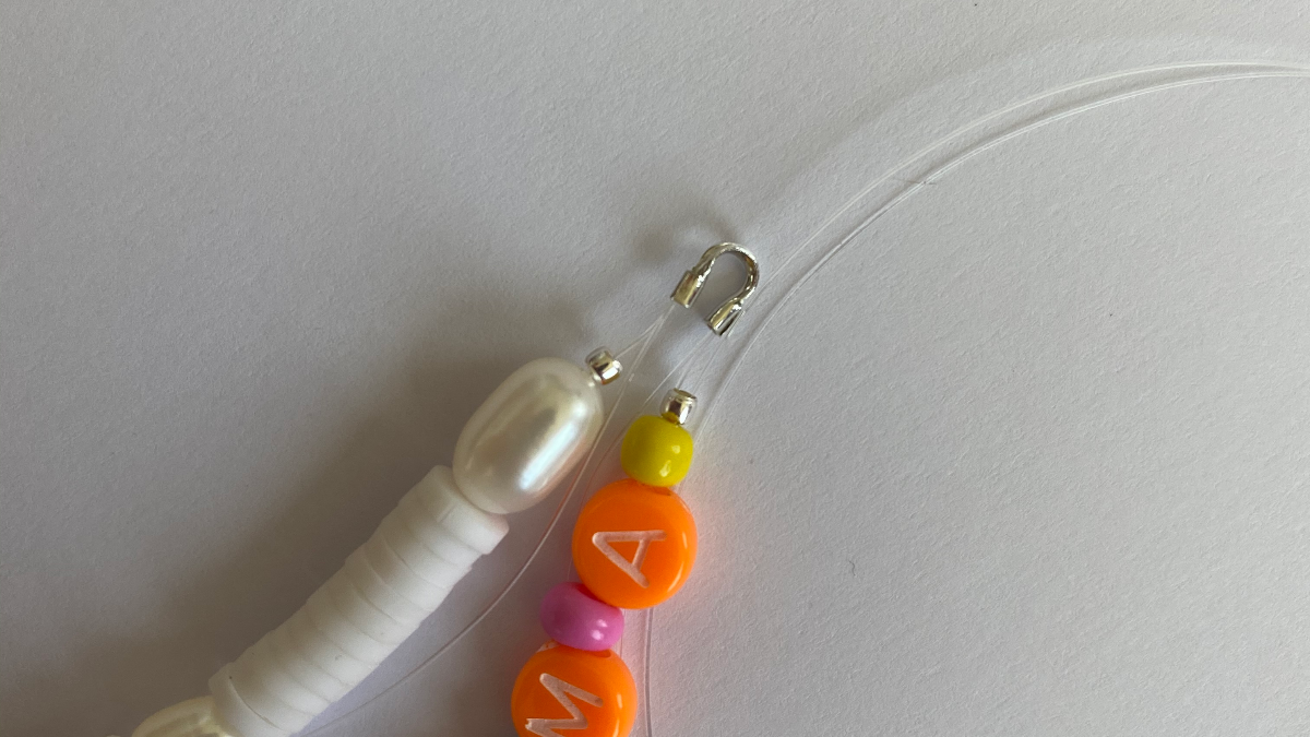 Phone jewelry beads letters, heishi, and polymer clay beads : Step 2 Phone jewelry beads letters, heishi, and polymer clay beads : Step 2