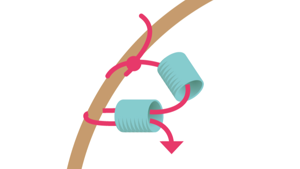 Round turquoise seed beads earrings Brick Stitch : Step 2