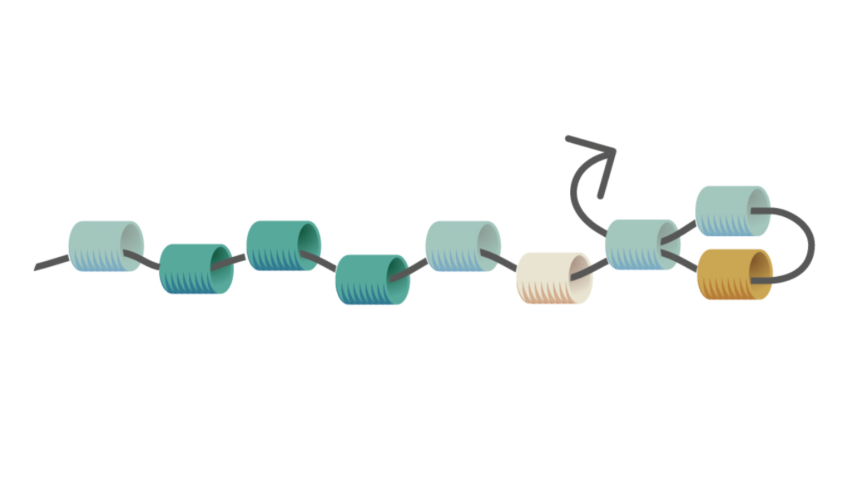 Miyuki weaving bracelet Mississippi turquoise : Step 2 Miyuki weaving bracelet Mississippi turquoise : Step 2