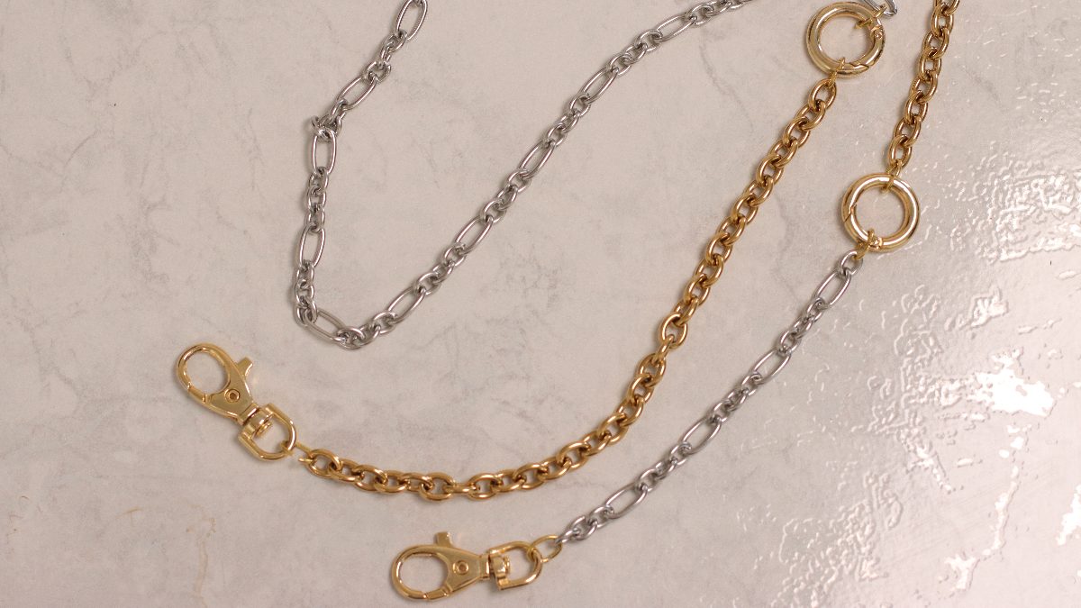 Silver and gold link handbag chain : Step 5 Silver and gold link handbag chain : Step 5