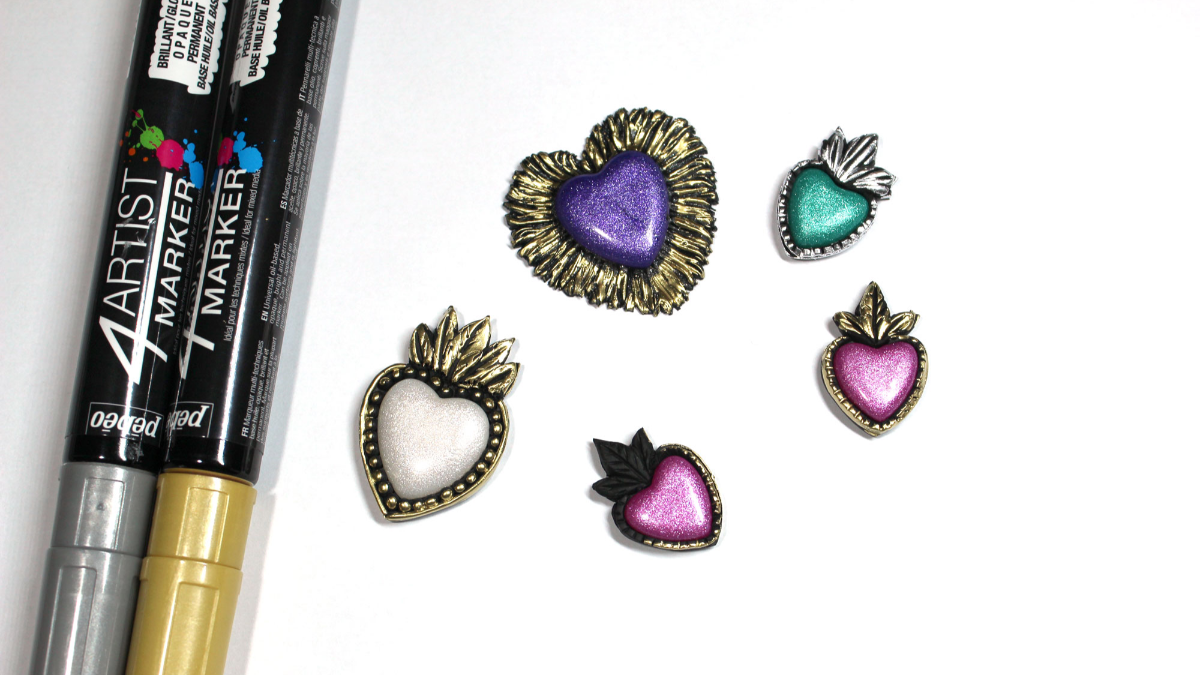 Ex-voto jewels in polymer clay : Step 12