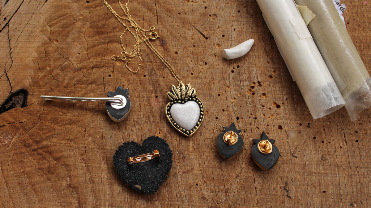 Ex-voto jewels in polymer clay : Step 13