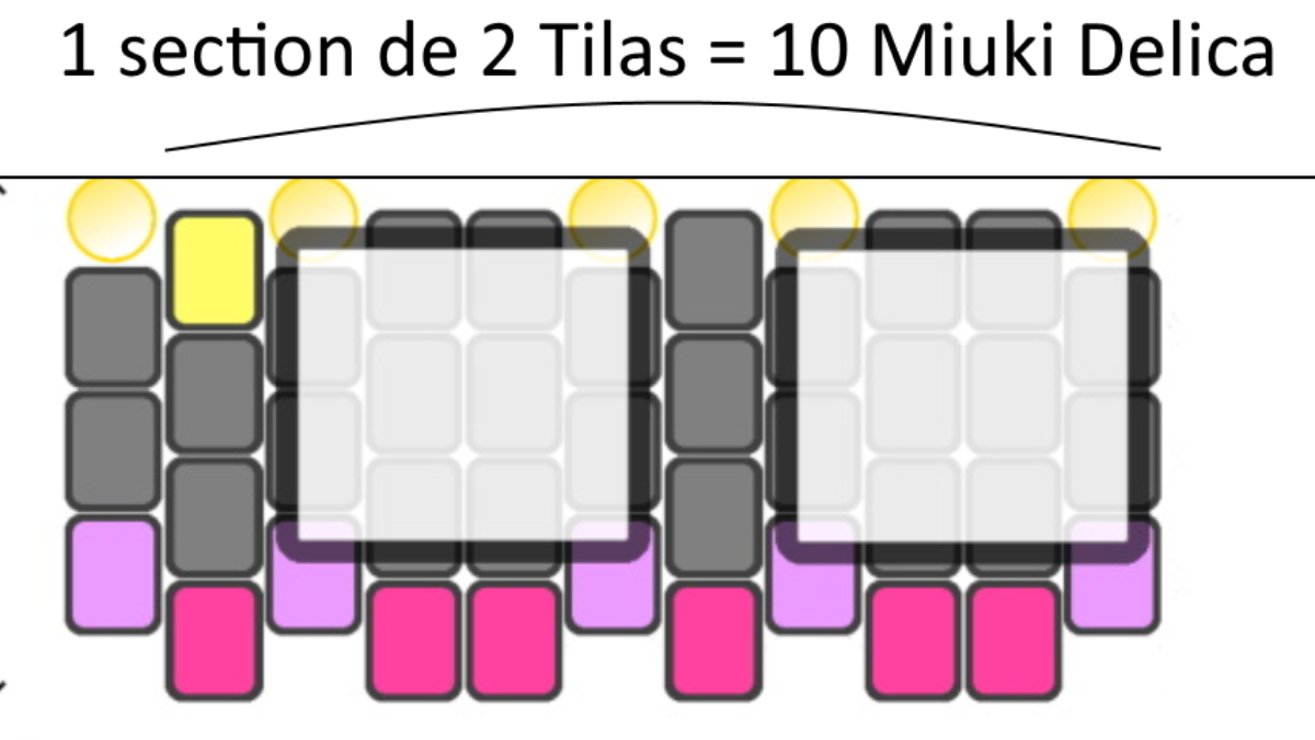 So Chic Bangle bracelet with Miyuki seed beads and Tila : Step 8