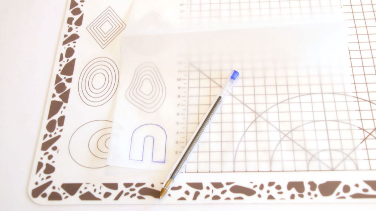 Earrings polymeric technique slab : Step 1 Earrings polymeric technique slab : Step 1