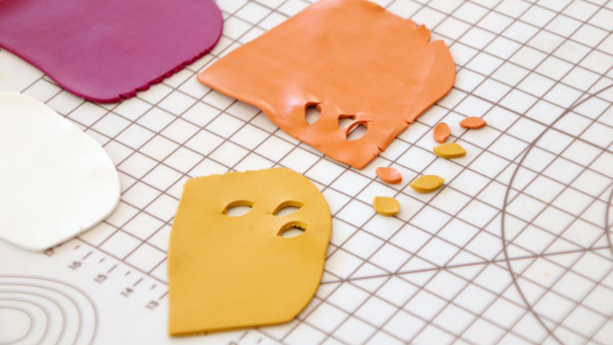 Earrings polymeric technique slab : Step 5 Earrings polymeric technique slab : Step 5