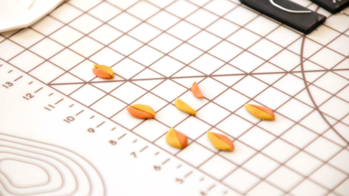 Earrings polymeric technique slab : Step 7 Earrings polymeric technique slab : Step 7