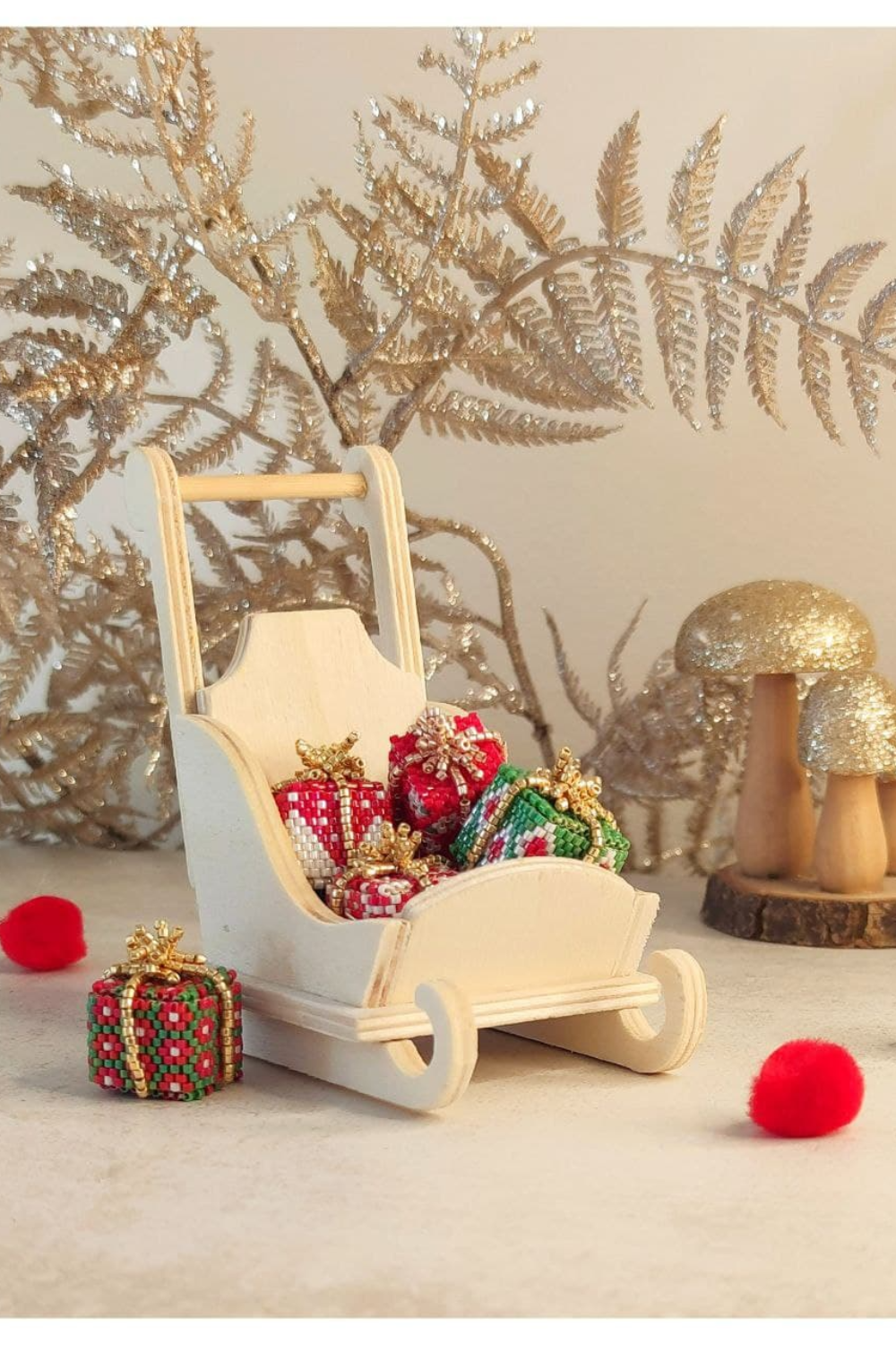 Schema  DIY Christmas gift packs with Miyuki bead weaving