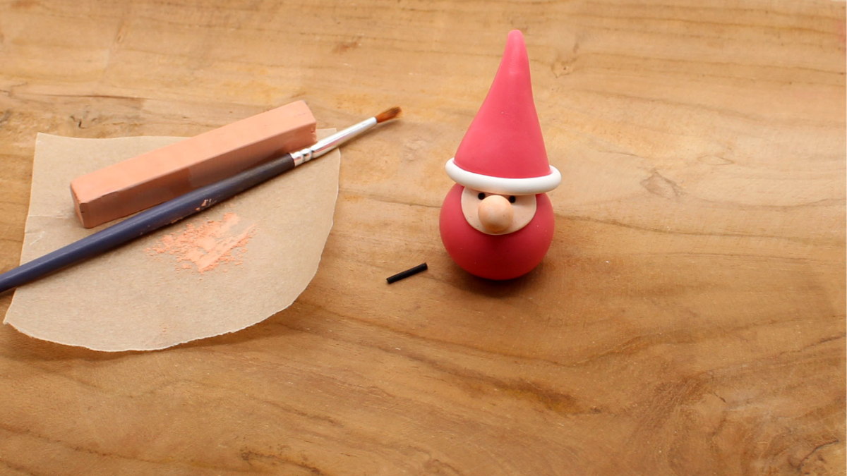3 ideas for Christmas decorations in Fimo clay : Step 13