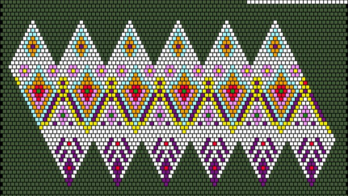 Miyuki beads and PureCrystal mesh Christmas bauble : Step 1 Miyuki beads and PureCrystal mesh Christmas bauble : Step 1