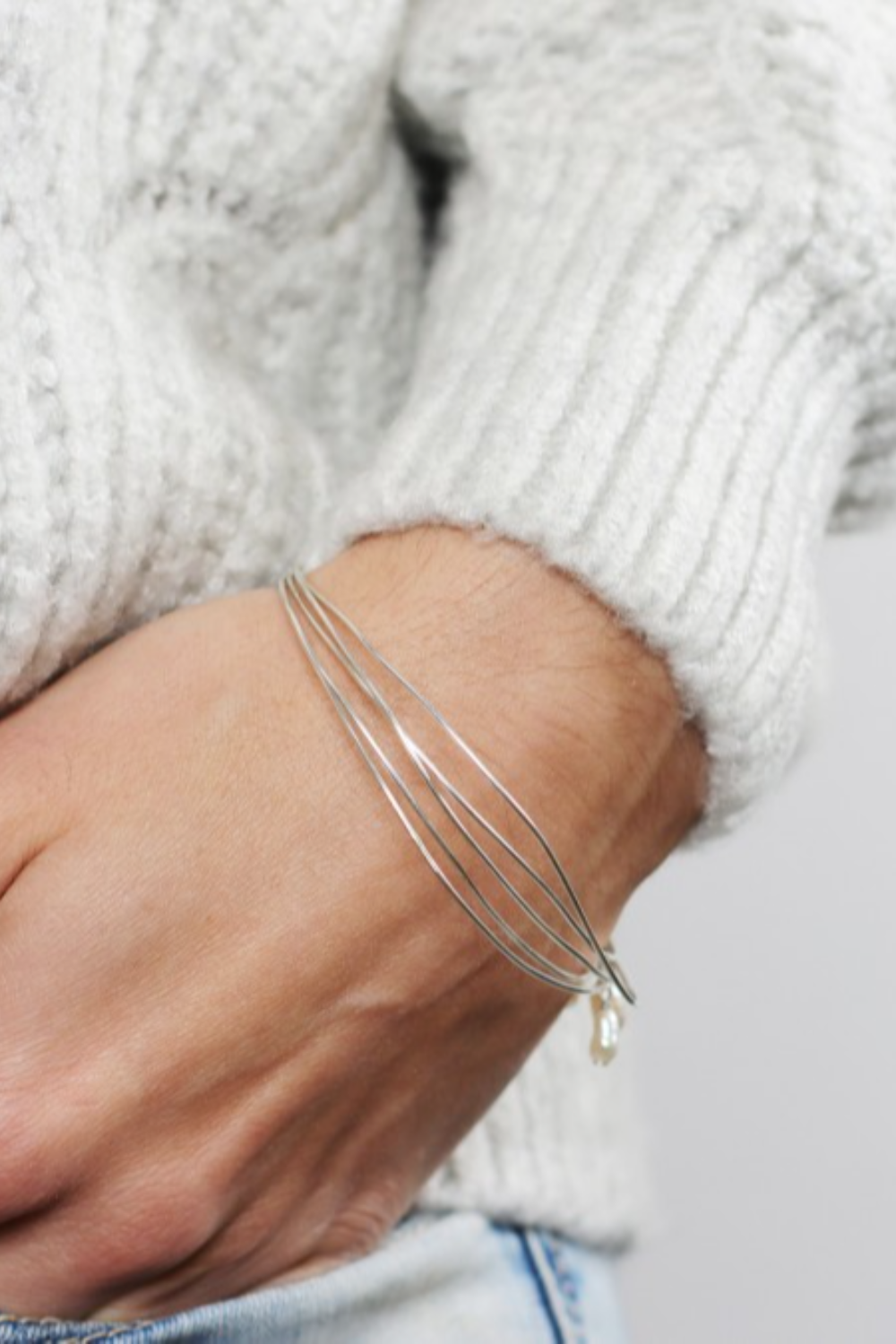 DIY Bracelet with silver wire