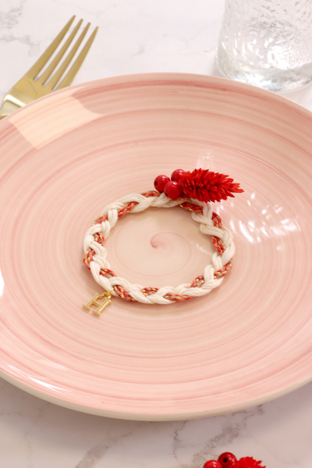 Schema  DIY Easy Deco Christmas Wreath Rope Bookmark