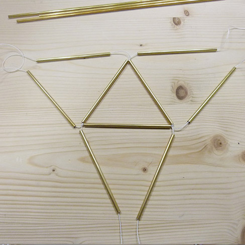 DIY Himmeli-Style Brass Tube Plant Hanger : Step 7 DIY Himmeli-Style Brass Tube Plant Hanger : Step 7