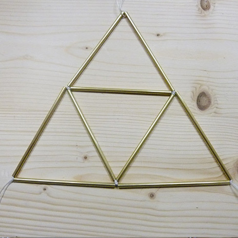 DIY Himmeli-Style Brass Tube Plant Hanger : Step 8 DIY Himmeli-Style Brass Tube Plant Hanger : Step 8