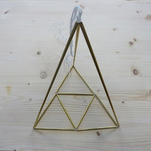 DIY Himmeli-Style Brass Tube Plant Hanger : Step 9 DIY Himmeli-Style Brass Tube Plant Hanger : Step 9