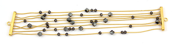 Multirangs PureCrystal chain with serpentine chain : Step 4