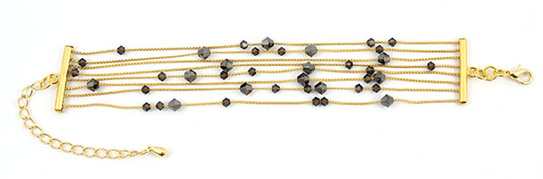 Multirangs PureCrystal chain with serpentine chain : Step 5