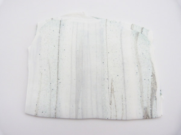 Eggshell in polymer clay imitation marble : Step 2