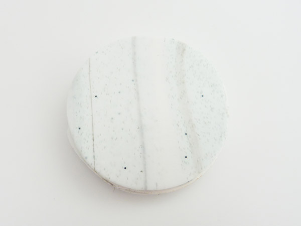 Eggshell in polymer clay imitation marble : Step 5