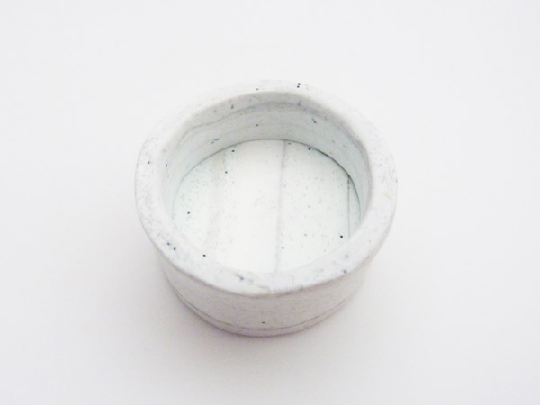 Eggshell in polymer clay imitation marble : Step 7