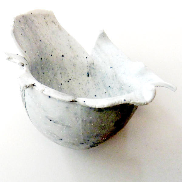 Eggshell in polymer clay imitation marble : Step 11