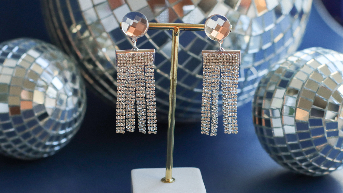 Schema DIY DIY Rhinestone and cabochon mesh earrings PureCrystal Schema DIY DIY Rhinestone and cabochon mesh earrings PureCrystal