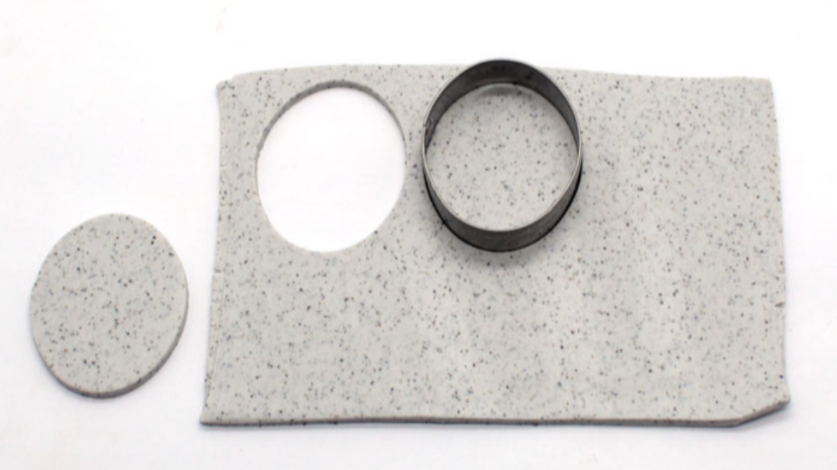 Polymer clay interchangeable link earrings : Step 2 Polymer clay interchangeable link earrings : Step 2