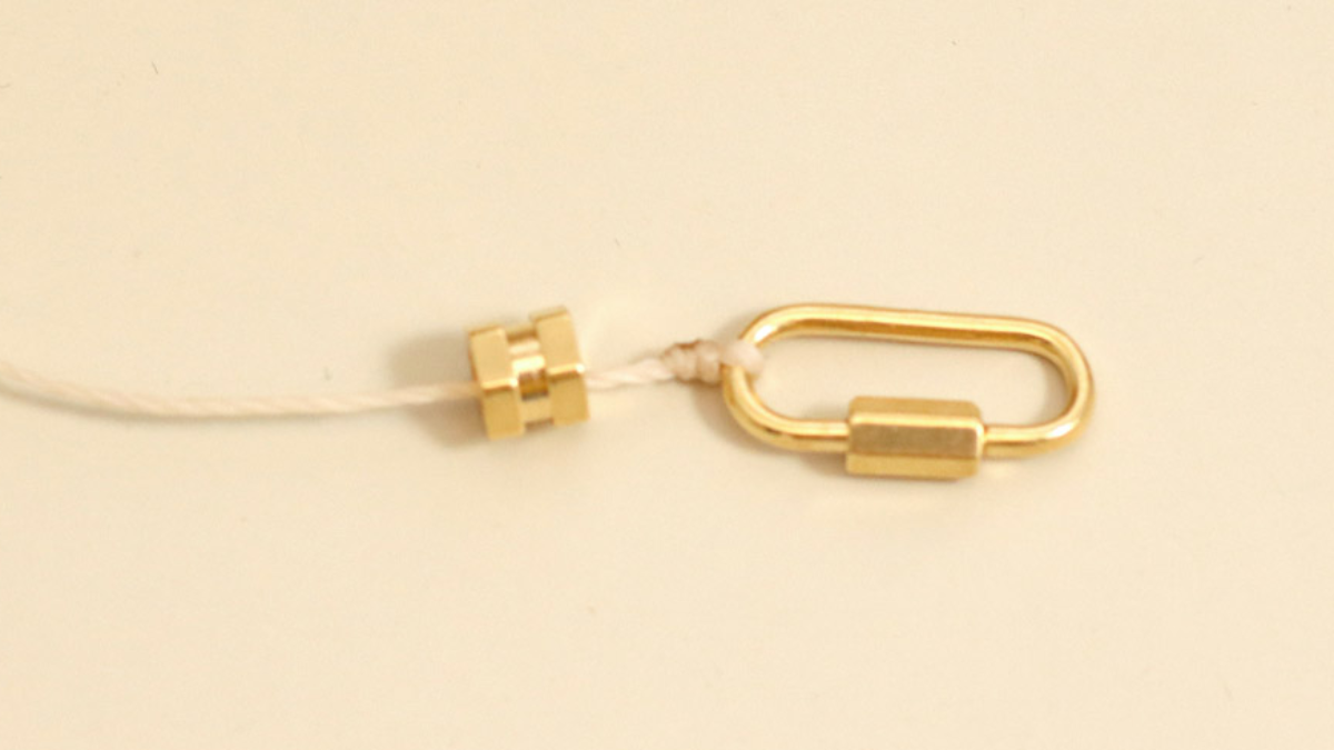 Duo of gemstones and silver 925 bracelets : Step 2