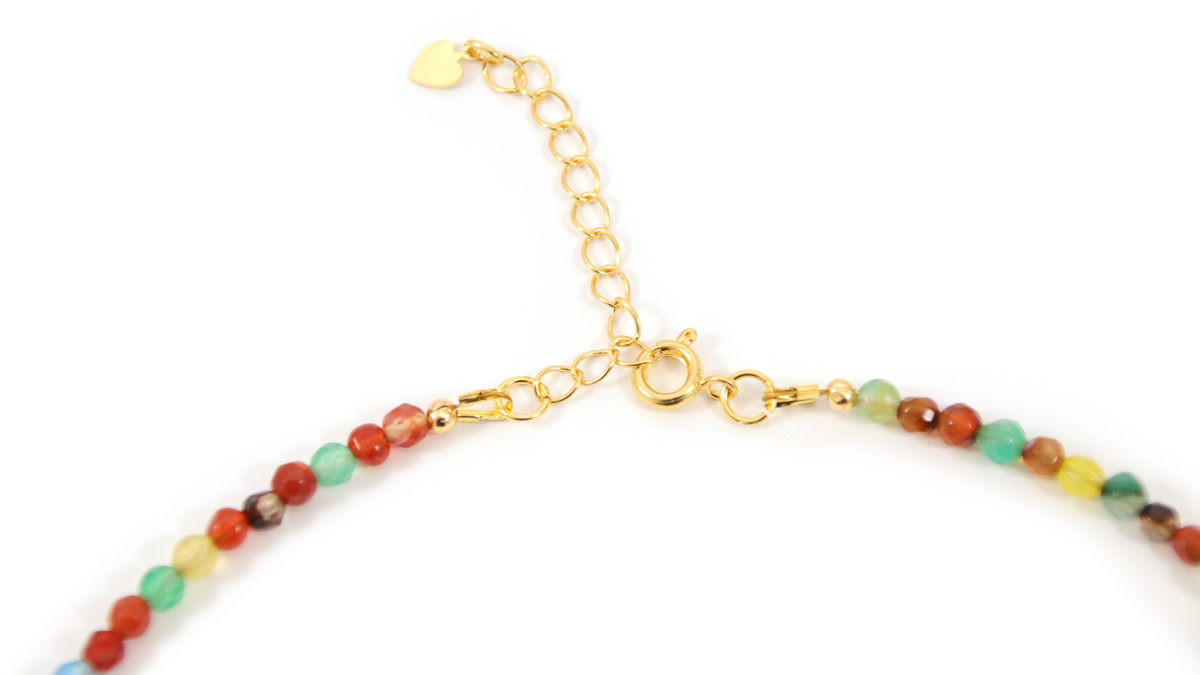 Stacking of bohemian chic necklaces with gemstones and charms : Step 8 Stacking of bohemian chic necklaces with gemstones and charms : Step 8