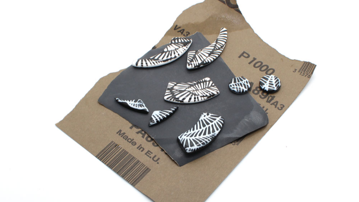 Necklaces with the polymeric technique of mokumé : Step 10 Necklaces with the polymeric technique of mokumé : Step 10