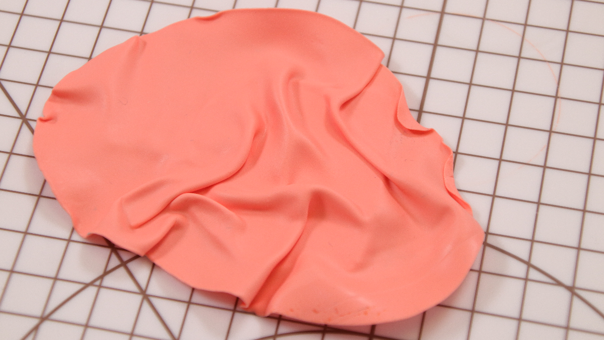 Pastel polymer clay XL earrings : Step 2