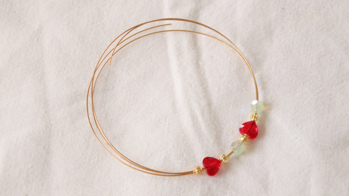 DIY PureCrystal metal heart beads : Step 1
