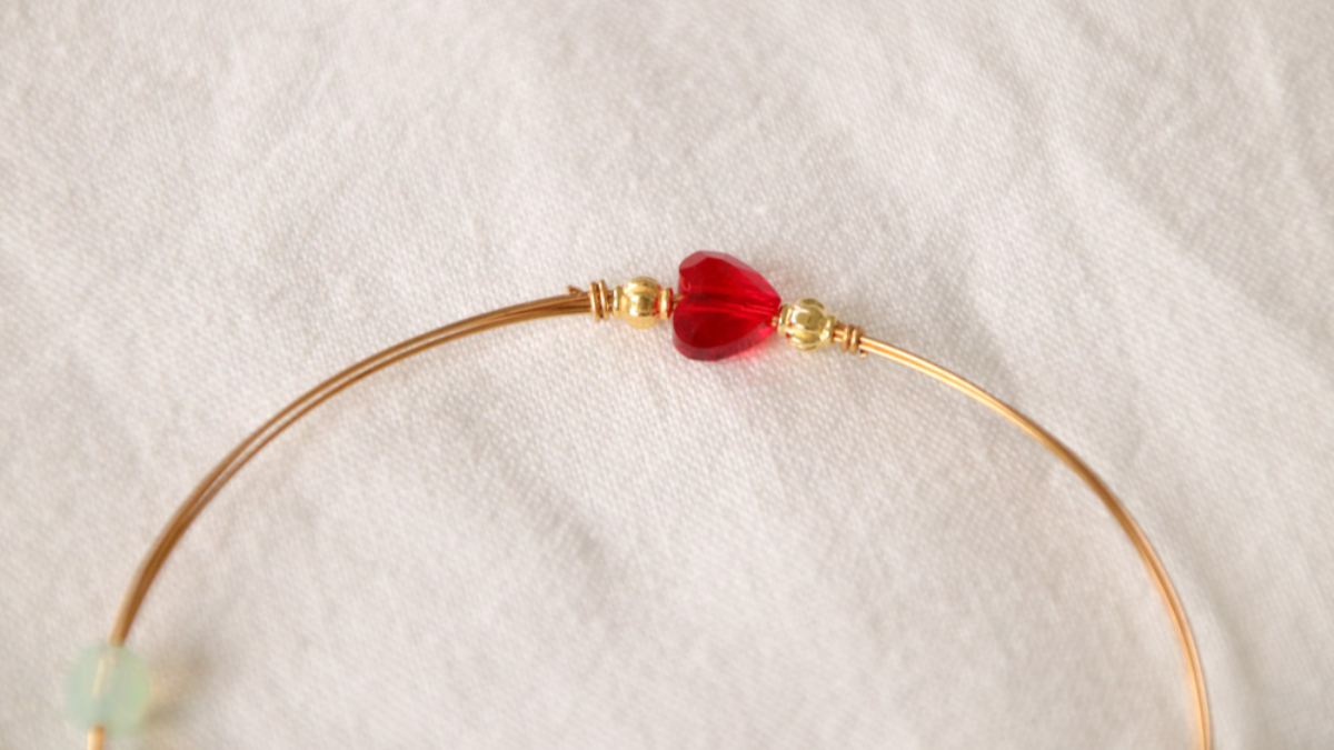 DIY PureCrystal metal heart beads : Step 2