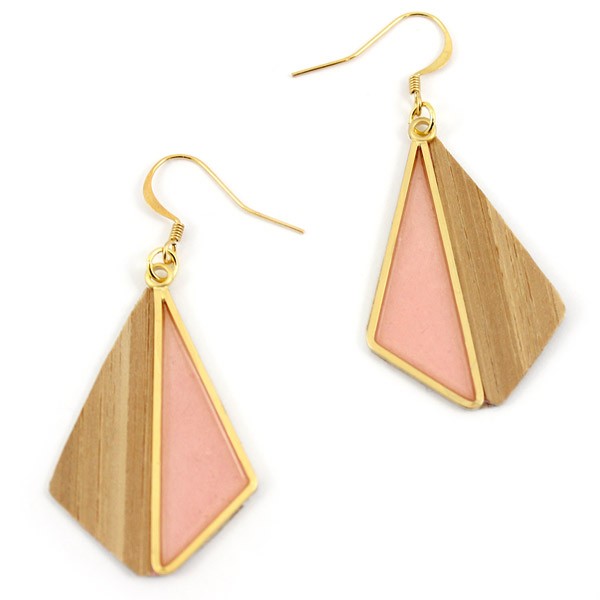 Schema Scandinavian inspired geometric wooden earrings Schema Scandinavian inspired geometric wooden earrings