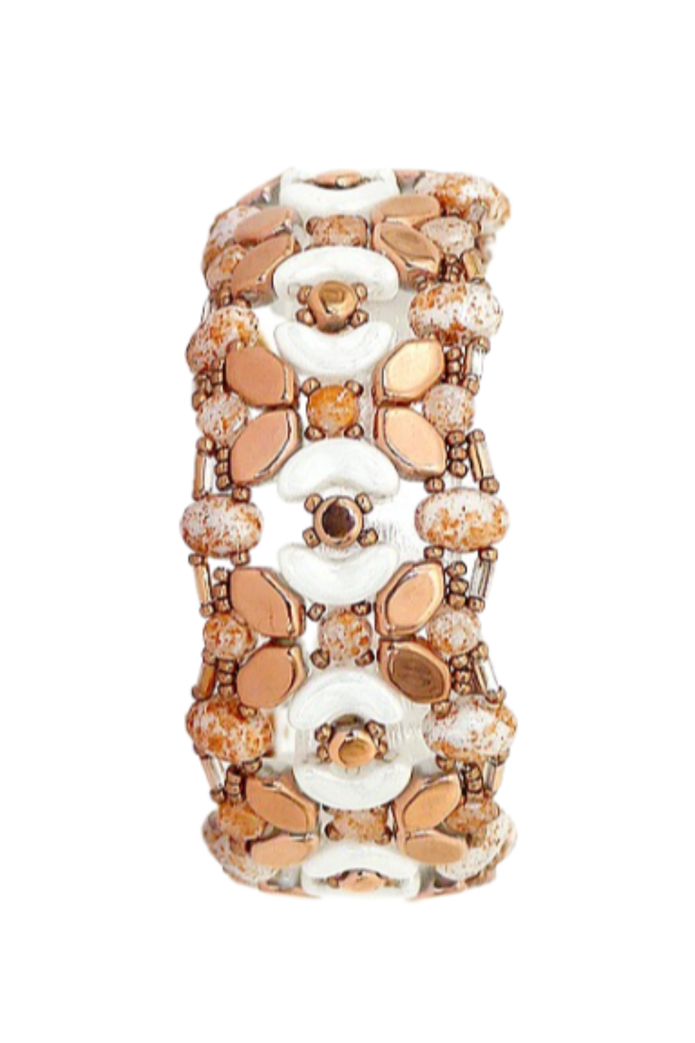 Schema  Alma bracelet by Puca with Miyuki seed beads and Paros, Arcos and Kalos glass beads