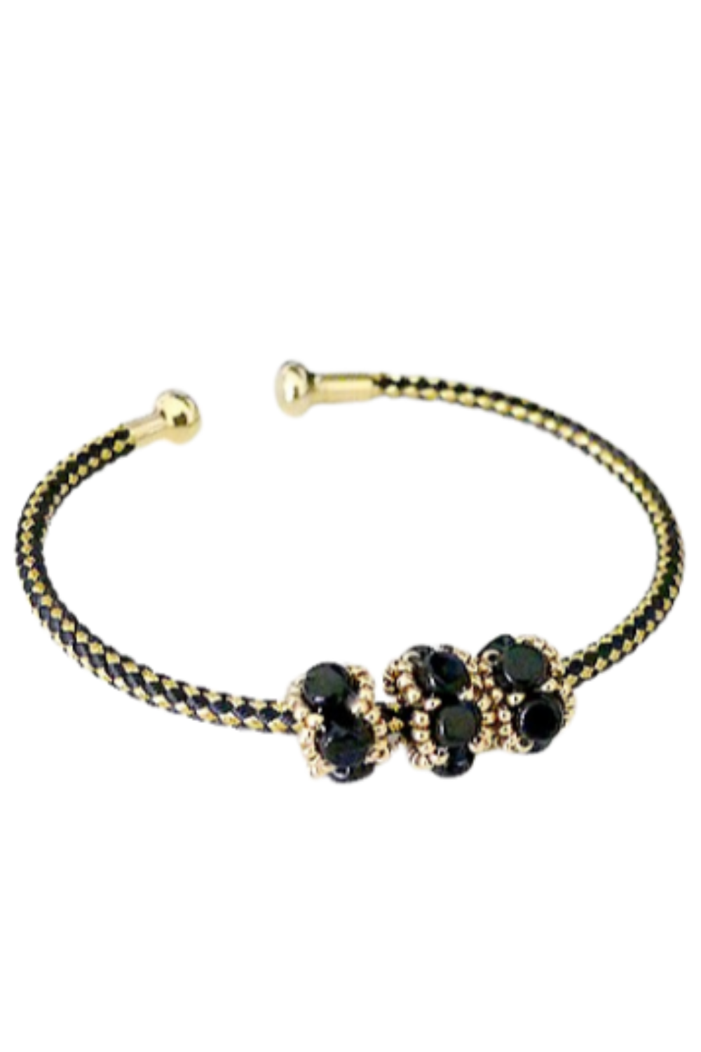 Schema Chic & Choc bangle bracelet by puca with Kalos glass beads and Miyuki beads Schema Chic & Choc bangle bracelet by puca with Kalos glass beads and Miyuki beads