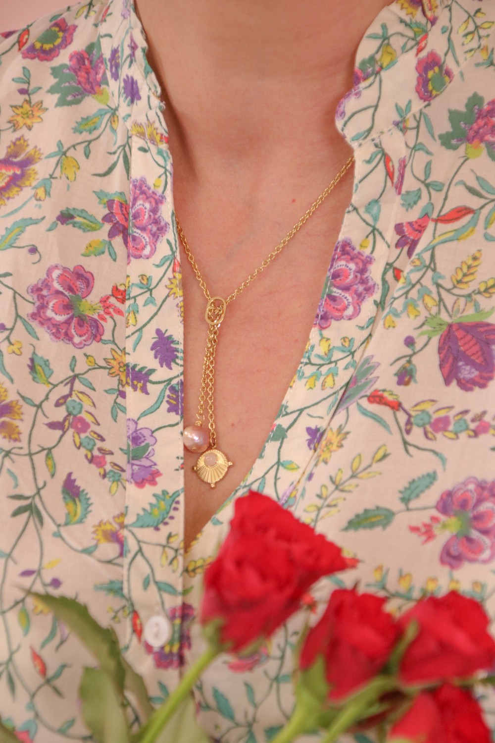 Schema  DIY stainless steel and freshwater pearl necklace