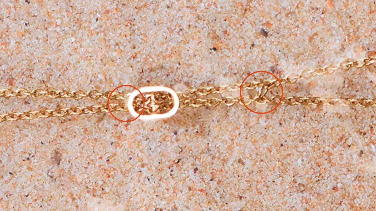 DIY stainless steel and freshwater pearl necklace : Step 2