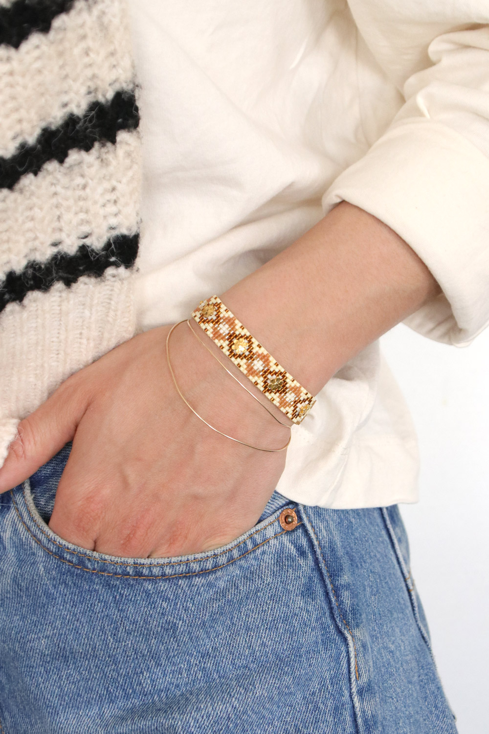 Schema  Miyuki loom weaving grid