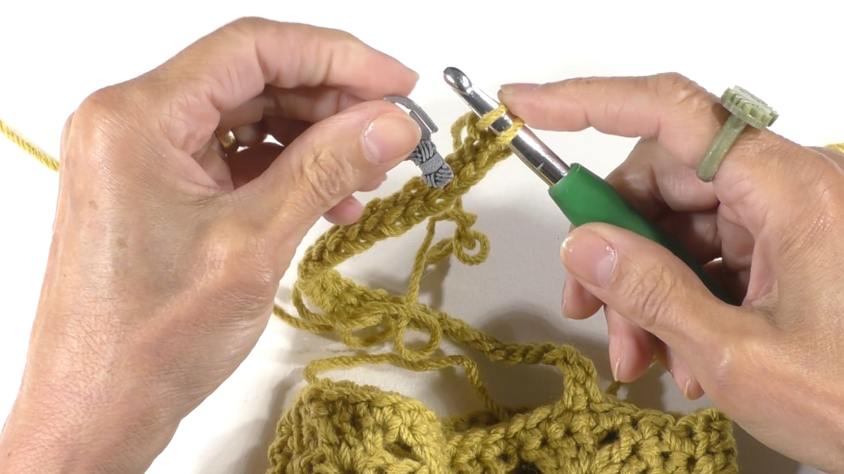 DIY Granny Bag with recycled cotton thread Nova Vita : Step 17