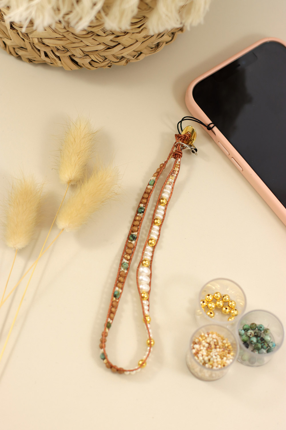 Schema  Tuto Bracelet wrap 2 turns or phone link