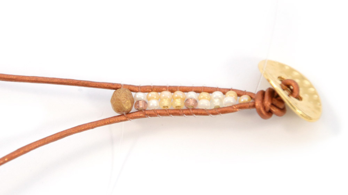 Tuto Bracelet wrap 2 turns or phone link : Step 5