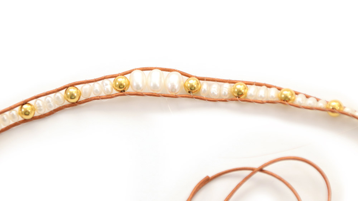 Tuto Bracelet wrap 2 turns or phone link : Step 7