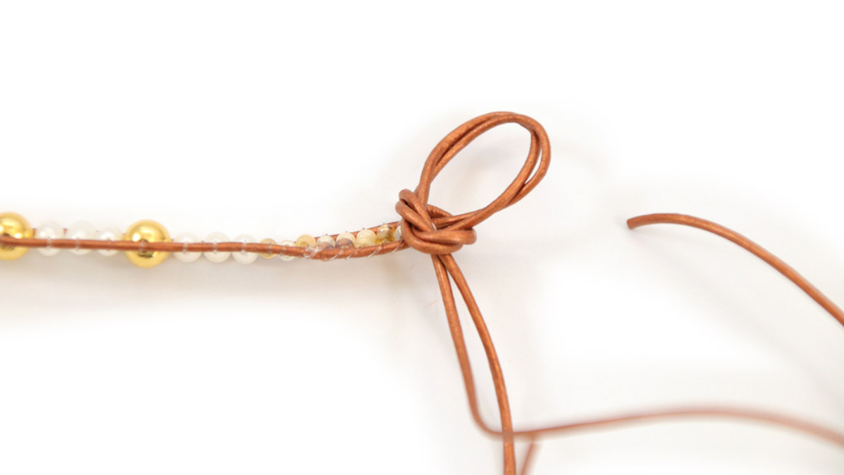 Tuto Bracelet wrap 2 turns or phone link : Step 9