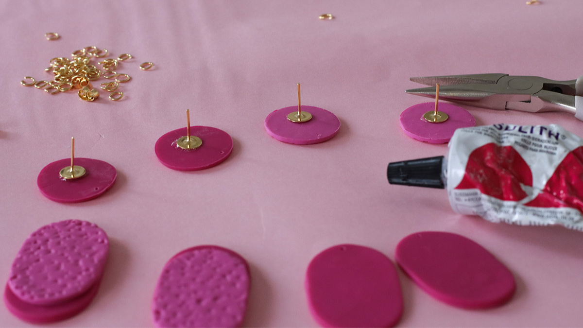 Fimo paste earrings for beginners : Step 9 Fimo paste earrings for beginners : Step 9